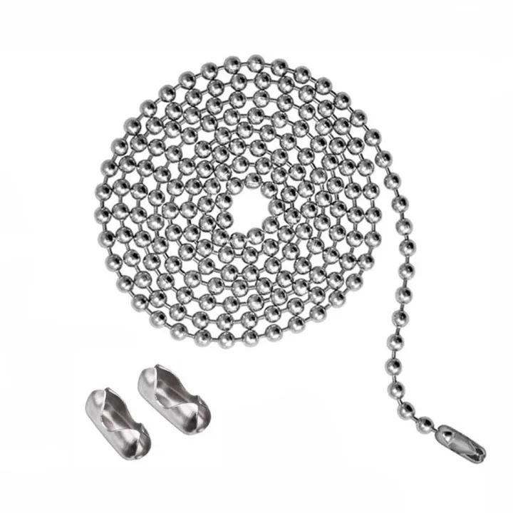 Rustproof%20Stainless%20Steel%2036"%20Pull%20Chain%20Silver%20#6%20Size%20Bead%20Chain%20Extender%20Extension%20Roller%20Shade%20Window%20Blind%20Vertical%20-%20Image%209