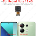 Facai Front and Rear Back Camera For Xiaomi Redmi Note 13 4G Main Portable Facing Camera Module Flex Cable Replacement Spare Parts. 