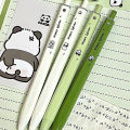 1/4Pcs Creative Cute Cartoon Panda Gradient Color Gel Pen Kawaii Student Stationery 0.5mm Black Ink Pen School Office Supplies Mushen. 