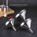 Stainless Steel Metal Funnel For Canning Kitchen Tools Kitchen Accessories Wide Mouth Funnels Bar Wine Beer Oil Flask Funnel Luolong. 