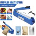 Impulse Sealer Heat Sealing Machine Vacuum Bag Sealer Plastic Sealer 220V 50/60HZ,blue 300MM. 