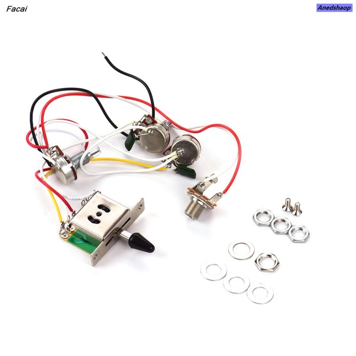 Facai Electric Guitar Wiring Harness Kit Replacement with 1 Volume 2 ...