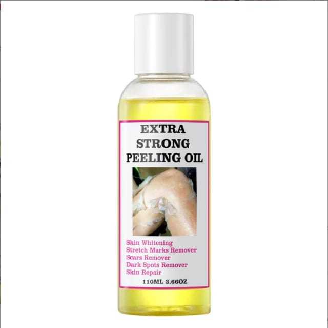 Mooyam Extra Strong Peeling Oil, Exfoliating Yellow Oil for Dark Skin, Yellow Peeling Oil for Extra Strength Exfoliation, Exfoliating Peeling Solution for Body All Skin Types 110ml