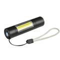 XANES 1000Lumens 3 Modes Tactical COB LED Flashlight Mini Torch Light USB Rechargeable Brightness Working Pocket Lamp Light Box +1 x 14500 Battery. 