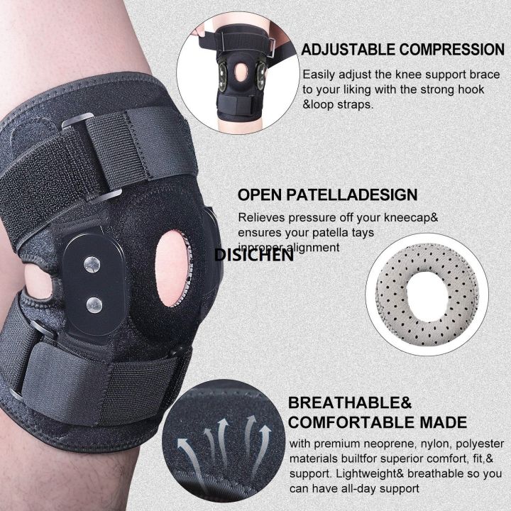 DISICHEN%201PC%20Adjustable%20Hinged%20Knee%20Brace%20Knee%20Support%20Wrap%20for%20Meniscus%20Tear%20Patellar%20Tendon%20Support,%20Pain%20Relief%20Strains,%20Sprains%20etc.%20Affordable%20-%20Image%204