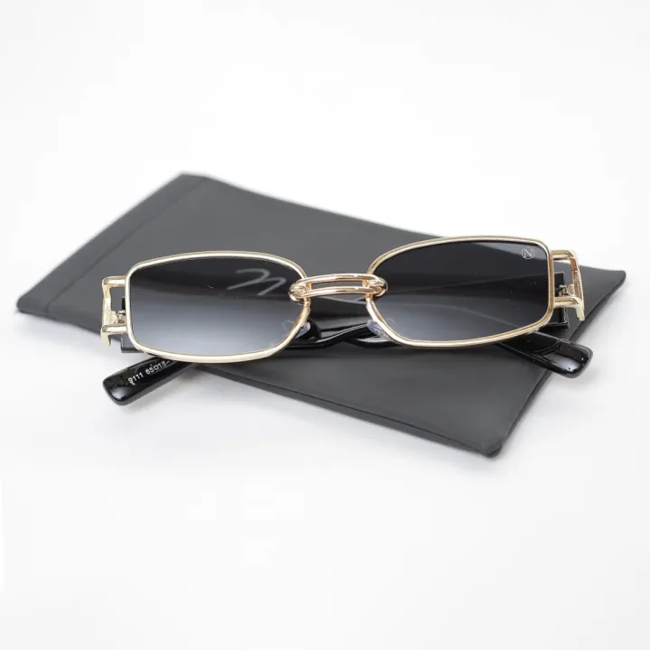 Golden%20Metal%20Thin%20Square%20Retro%20Trendy%20Sunglasses%20For%20Men%20-%20Black%20Lens%20%7C%20Fashion%20Polycarbonate%20Frame%20Sunglasses%20For%20Men%20-%20Image%203