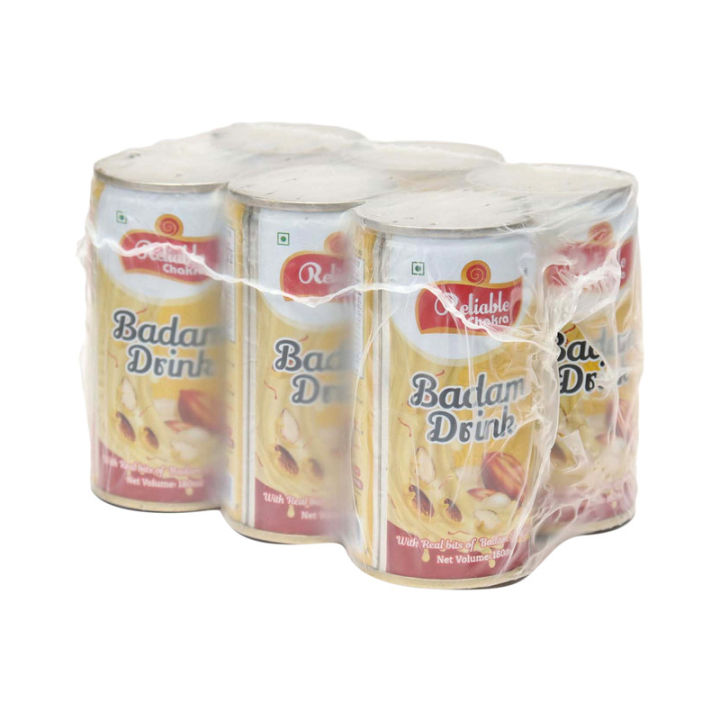 Reliable Chakra Badam Drink 180ml set Of 6Pcs