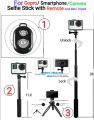 3 in 1 Selfie Stick Tripod,40 Inch Extendable Selfie Stick Tripod with Bluetooth Remote Control. 