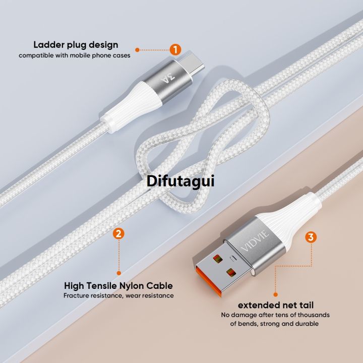 Difutagui%20Special%20Offer%20Cb4038v%20Vidvie%20V8%20/%20Micro%20Braided%20New%20style%20Wire%20Fast%20Charging%20Data%20Cable%203a%20%5BId:%2011541%5D%20-%20Image%203