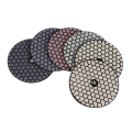120 Pcs 100 mm Dry Polishing Pad 4 Inch Type Diamond Polishing Pads for Marble Sanding Disc for Stone. 