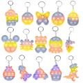 Mini Push Bubble Sensory Fidget Toys Keychain Simple Dimple Squishy Anti Stress Reliever For Adult Kids Popite Fidget Toy. 