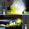 New Ultra Bright LED Flashlight TYPE-C Rechargeable Work Light Waterproof COB Side Light Camping Lantern Outdoor Hiking. 