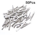 50PC Silver Tone Metal Alligator Clip Crocodile Clamps Spring Clip Duckbill Clip Podazz. 