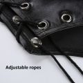 Pants top open fabric tights spandex jumpsuit metal buckle leather cheerful leggings bottom ladies one-piece i. 