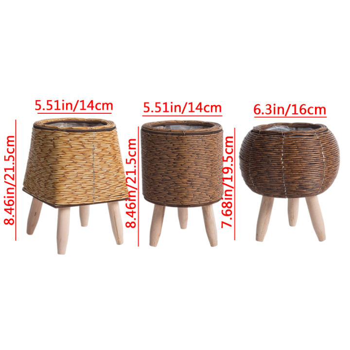 Imitation%20Rattan%20Woven%20Flower%20Shelf%20Planters%20Handmade%20Storage%20Basket%20With%20Removable%20Wooden%20Legs%20Plant%20Pot%20Stand%20Holder%20-%20Image%202