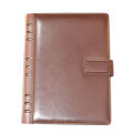 Brown Magnetic Lock And Spiral Bind Note Book. 