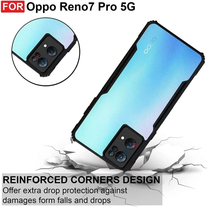 For%20Oppo%20Reno%207%20Pro%205G%20Back%20Case%20-%20Clear%20PC%20Back%20Hybrid%20Transparent%20Phone%20Cover%20-%20Image%204