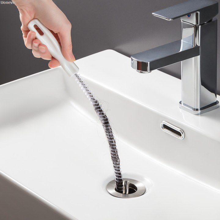 NEW Uonevic Sink Cleaning Brush Bathroom Sewer Pipe Dredging Brush ...
