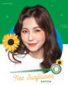 Sunflower Green Two Tone Contact Lens. 