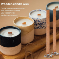 100 Wooden Wicks for Candle Making, for Candle Making, Wooden Wicks+Metal Clips A 1Set. 