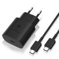 Samsung 25W Super Fast Charger Travel Adapter + Type C to Type C Cable (EP- TA800). 