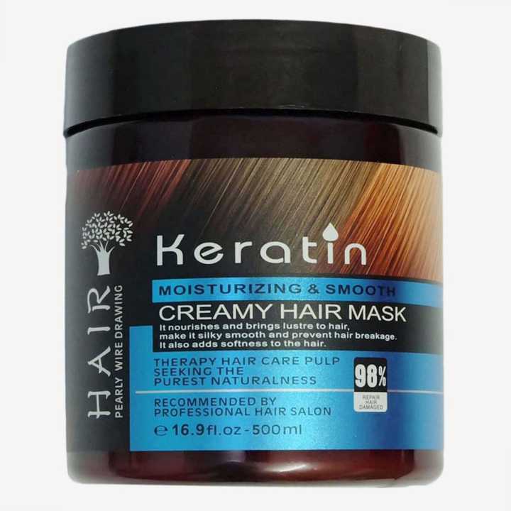 Keratin Moisturizing & Smooth Creamy Hair Mask Treatment Cream 500ml