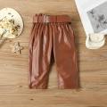 Chic Vegan Leather Pants Set. 