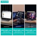 USAMS Laptop Screen Lamp LED Light Dimmable USB Desk Lamps Monitor Laptop Screen Light Bar LED Desktop For Study Reading Light. 