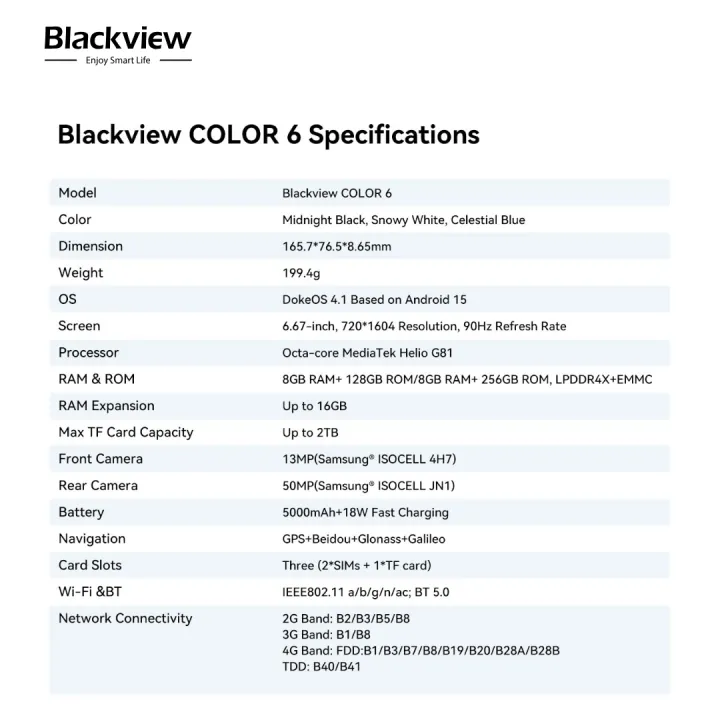 Blackview%20COLOR%206%20%7C%206.67"%2090Hz%20Display%20%7C%20MediaTek%20Helio%20G81%20%7C%208+128GB%20%7C%2050MP%20Main%20&%2013MP%20Selfie%20Camera%20%7C%204G%20Smartphone%20-%20Image%206