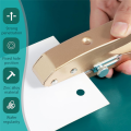 Single Hole Punch 10mm Heavy Duty Hole Puncher Edge Banding Punching Plier with Scale for Paper Cards Plastic Cardboard Easy Install Easy to Use. 