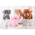 Electric Plush Toy Walking Sounding Moving Velvet Cartoon Elephant Toy For Boys Girls Electronic Pets. 