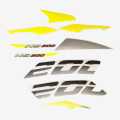 Bajaj Pulsar 200 NS Complete Sticker Set. 