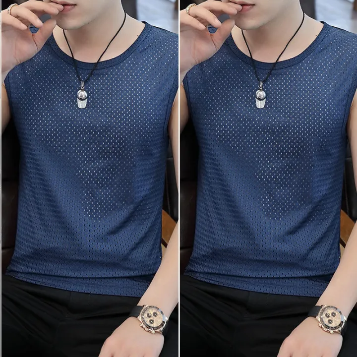 Ice%20silk%20vest%20men's%20tide%20cut-out%20mesh%20breathable%20and%20quick-drying%20sports%20thin%20wide%20shoulder%20wear%20sleeveless%20T-shirt%20summer%20-%20Image%207