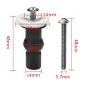 NAMUNY Toilet Seat Top Fix Screws Fixings 4 Pairs Universal Expanding Rubber Screw Top Nuts Blind Hole Hinges Fittings 8Pcs. 