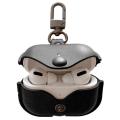 Protective Leather case for Apple AirPods Pro Soft Leather Cover with Keychain Hook. 