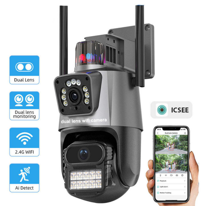 Dual Lens 360 Degree Outdoor WiFi CCTV Camera | HD Smart Security ...