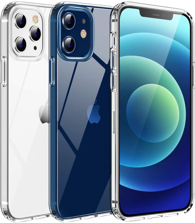 Shockproof%20Clear%20Phone%20Case%20For%20iPhone%2012/12Mini/12%20Pro/%2012%20Pro%20Max,%20Transparent%20Protection%20Back%20Cover%20-%20Image%202