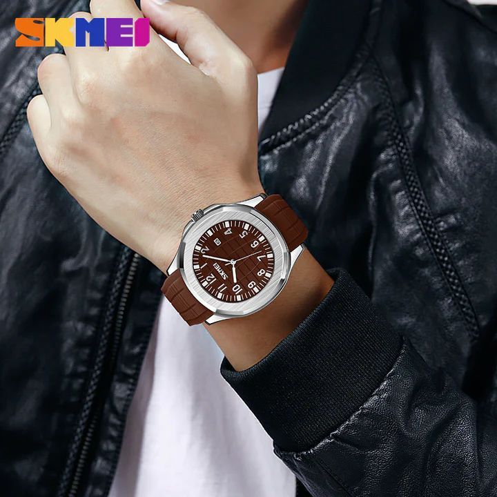 SKMEI%209286%20Simple%20Japan%20Quartz%20Movement%20Wristwatch%20For%20Unisex%20-%20Brown%20-%20Image%203