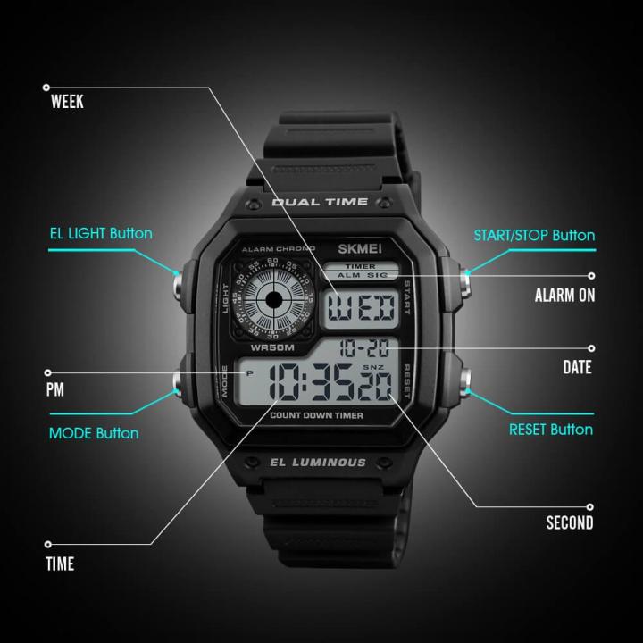 SKMEI%201299%20Military%20Sporty%20Led%20Digital%20Watch%20for%20Men%20-%20Black%20%7C%20SKMEI%20Dual%20Time%20Black%20Digital%20LED%20Display%20Watch%20For%20Men%20-%20Image%207