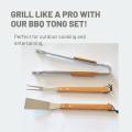 Multicolored BBQ Tong Set (3 Pieces). 