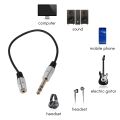 1/4 inch to 3.5mm Stereo Adapter Cable 6.35mm Male to 3.5mm Female Quarter Inch Headphone Jack Converter AUX Connector Cable. 