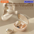 NEW Anedshaop Gionee JL007 Ear Clip Equalize Earphones Wireless Bluetooth Earbuds Affordable ENC Noise Reduction Headphones with Mic Smart Equalizer App. 