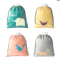 QianxiFashion Portable Travel Storage Bag Cute Thickened Draw String Mouth Waterproof Wet Clothes Bag Household Clutter Toy Organizer Supplies. 