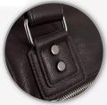 Black Leather Business Bag(Black). 