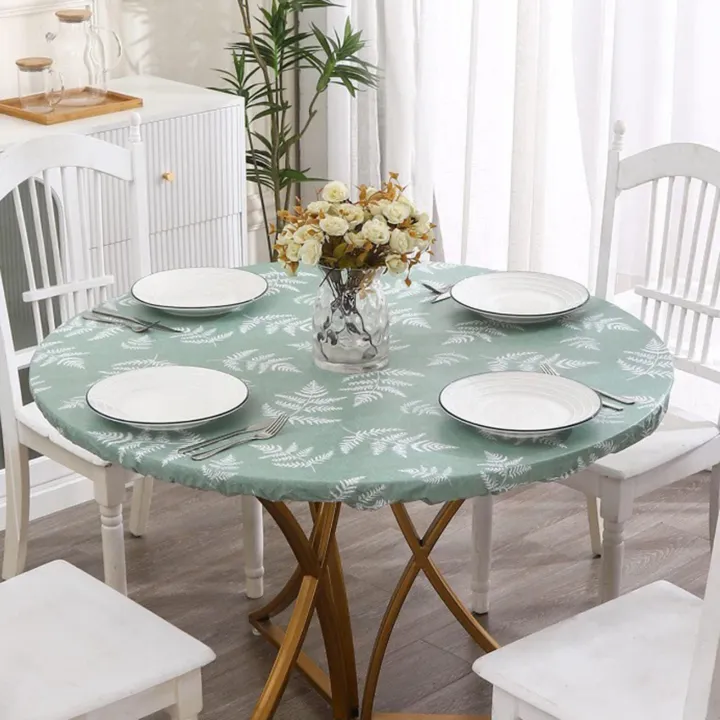 Likovie%20Windproof%20Tablecloth%20Waterproof%20Nordic%20Style%20Leaf%20Print%20Round%20Table%20Cover%20with%20Anti-slip%20Backing%20Easy%20Care%20for%20Banquets%20for%20Sun%20-%20Image%205