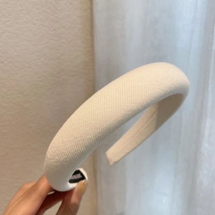 Korean%20Style%20Wide%20Sponge%20Solid%20Color%20Headband%20High%20Skull%20Top%20Women%20Summer%20Internet%20Celebrity%20New%20Trendy%20Hairband%20Versatile%20for%20Going%20Out%20-%20Image%205