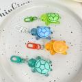 Stylish Turtle Keychain Glow In The Dark Tortoise Keyring Unique Adorable Keychain Gift for Backpack Handbag Students. 