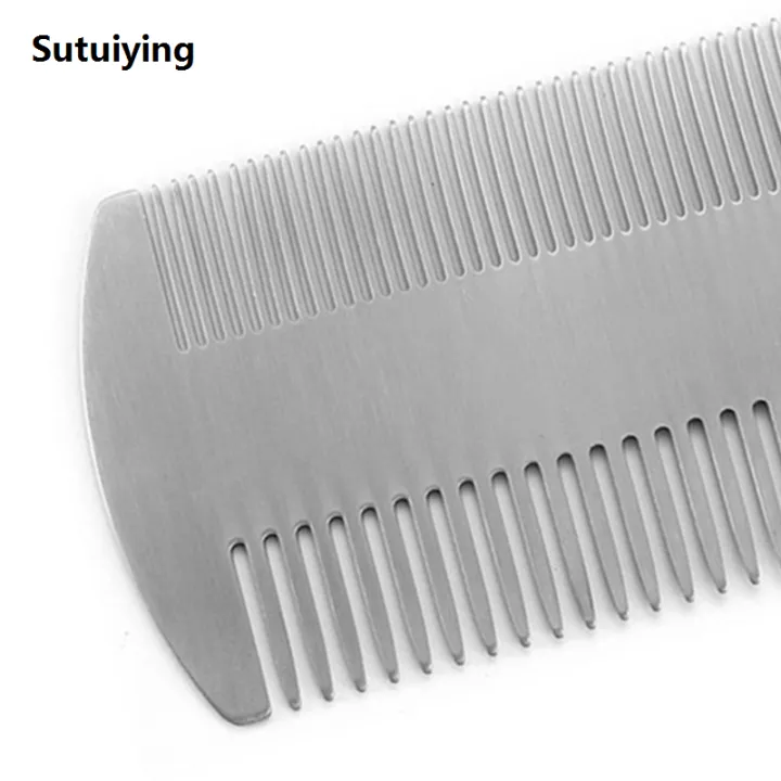 Sutuiying%201pcs%20Metal%20Hair%20Beard%20Comb%20EDC%20Size%20Steel%20Perfect%20for%20Wallet%20Hot%20Selling%20and%20Pocket%20Anti-Static%20Dual%20Action%20Beard%20Comb%20Hair%20Styling%20-%20Image%206