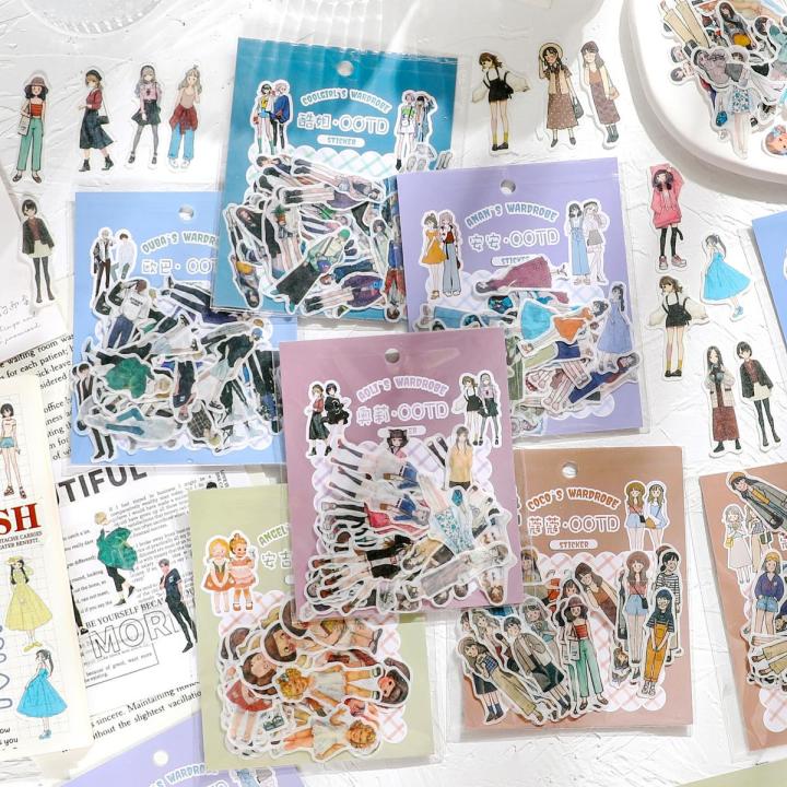 RHS Online 40PCS Coco's Wardrobe Series Washi Stickers Album Diary ...