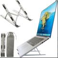 Aluminum Alloy 6-Level Adjustable Laptop Stand for 10 to 17 Inches Mackbook/Laptops. 